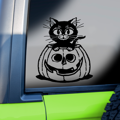 Halloween Black Cat  Sticker