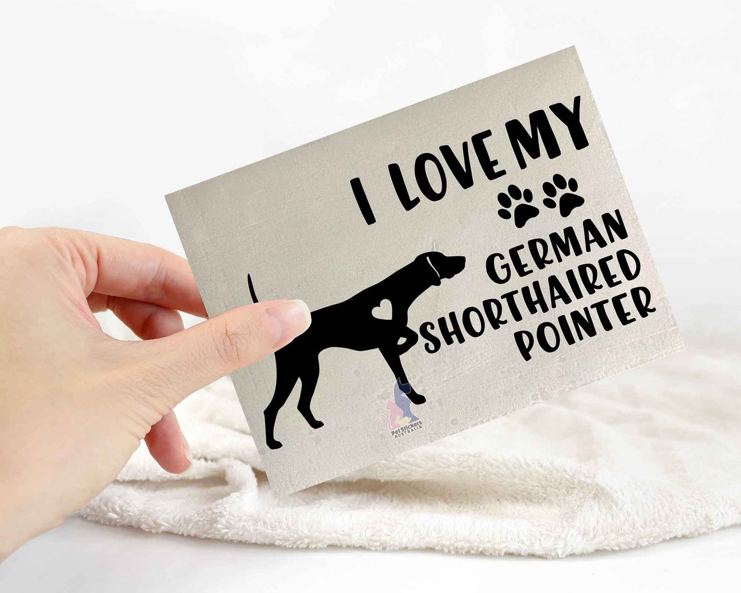 I Love My German Shorthaired Pointer Sticker