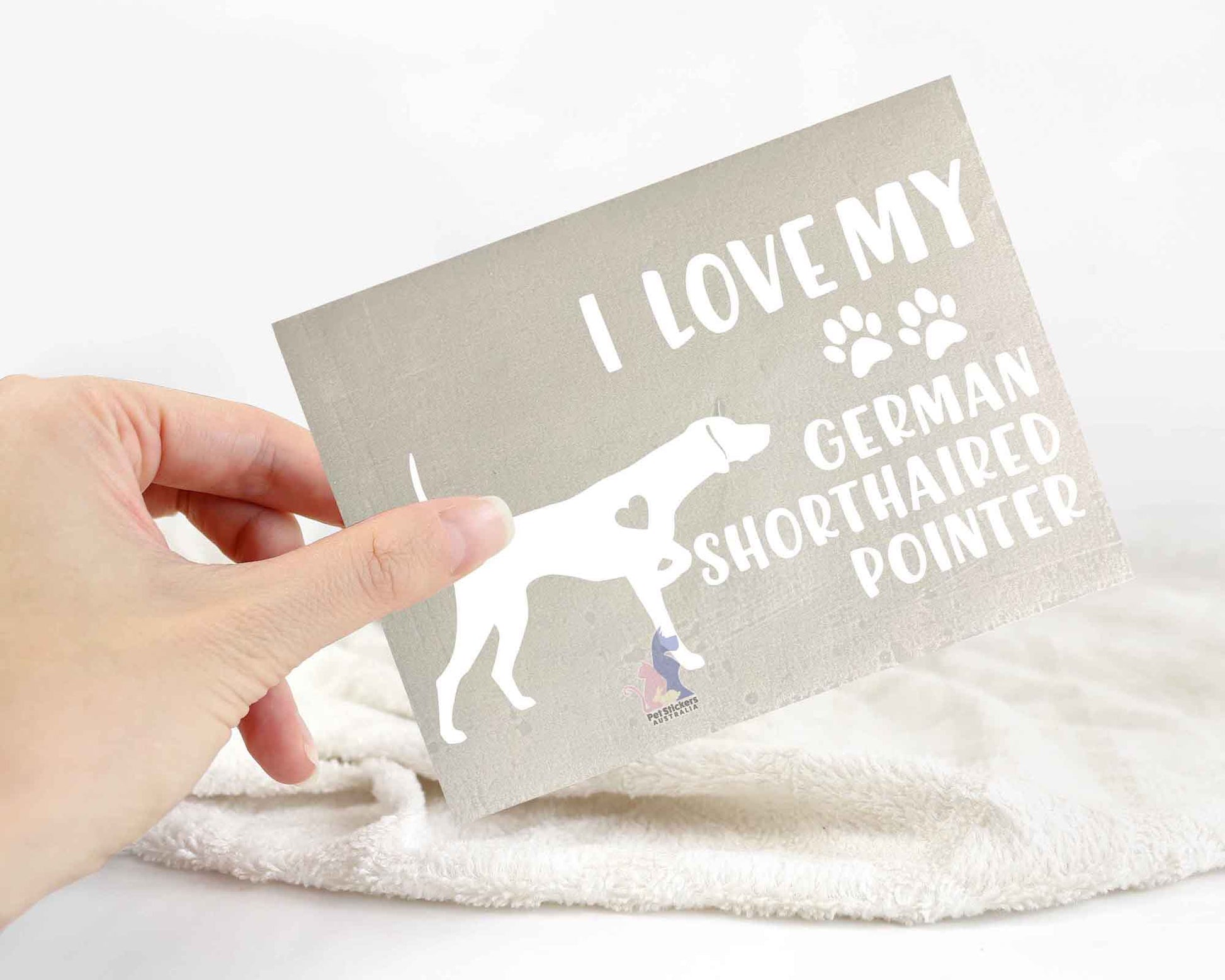 I Love My German Shorthaired Pointer Sticker