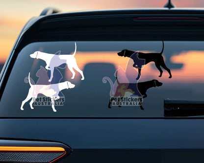 German Shorthaired Pointer Silhouette Stickers