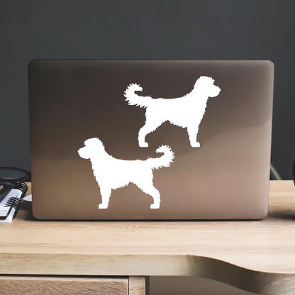 Labradoodle Silhouette Stickers