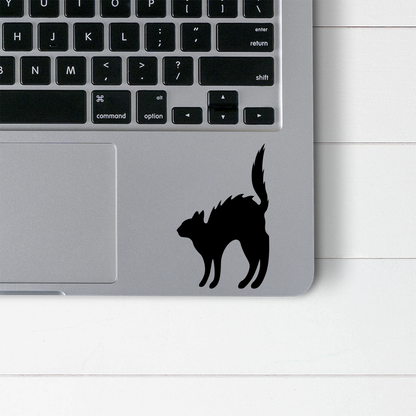 Black Cat Hissing Stickers