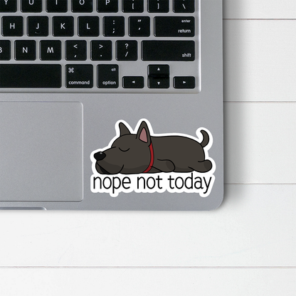 Great Dane Nope Not Today Sticker