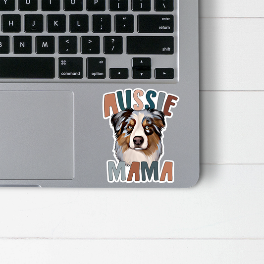 Aussie Shepherd Mama Sticker