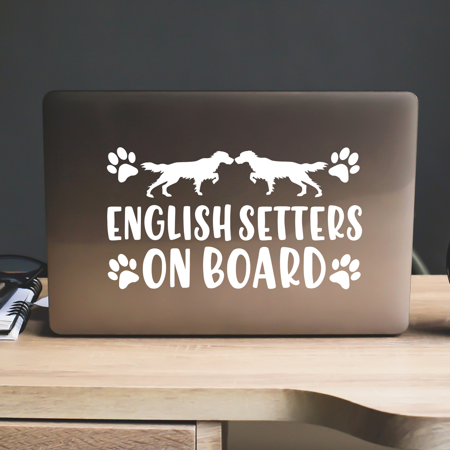 English Setters On Board Sticker