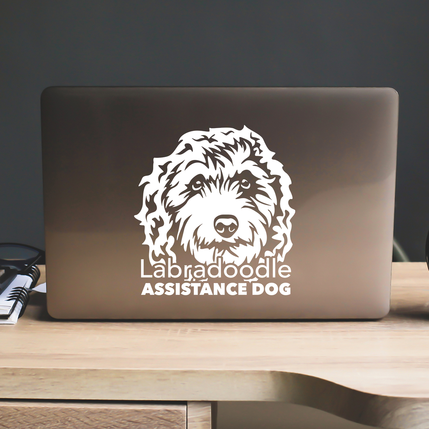 Labradoodle Assistance Dog Sticker