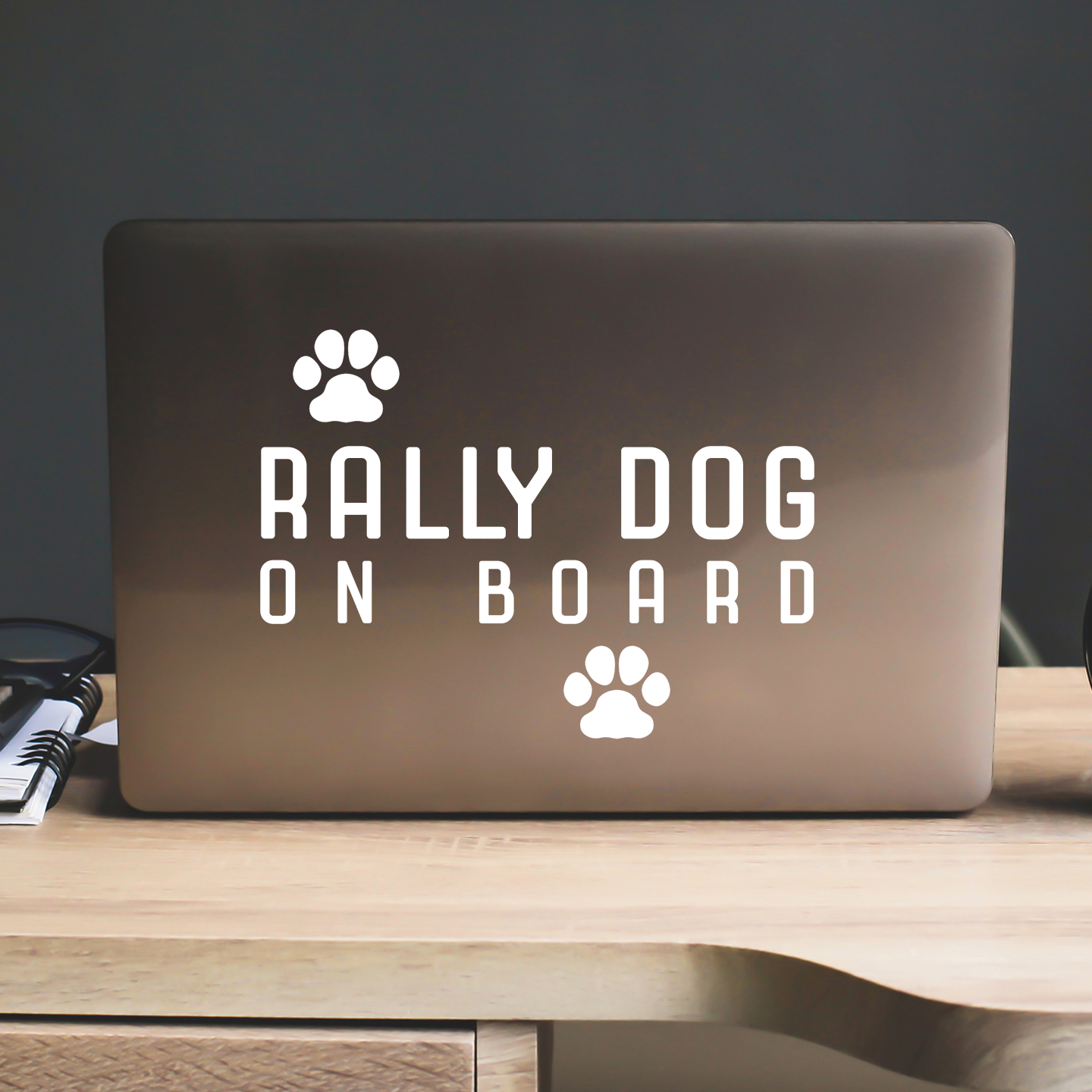 Rally Dog On Board Sticker