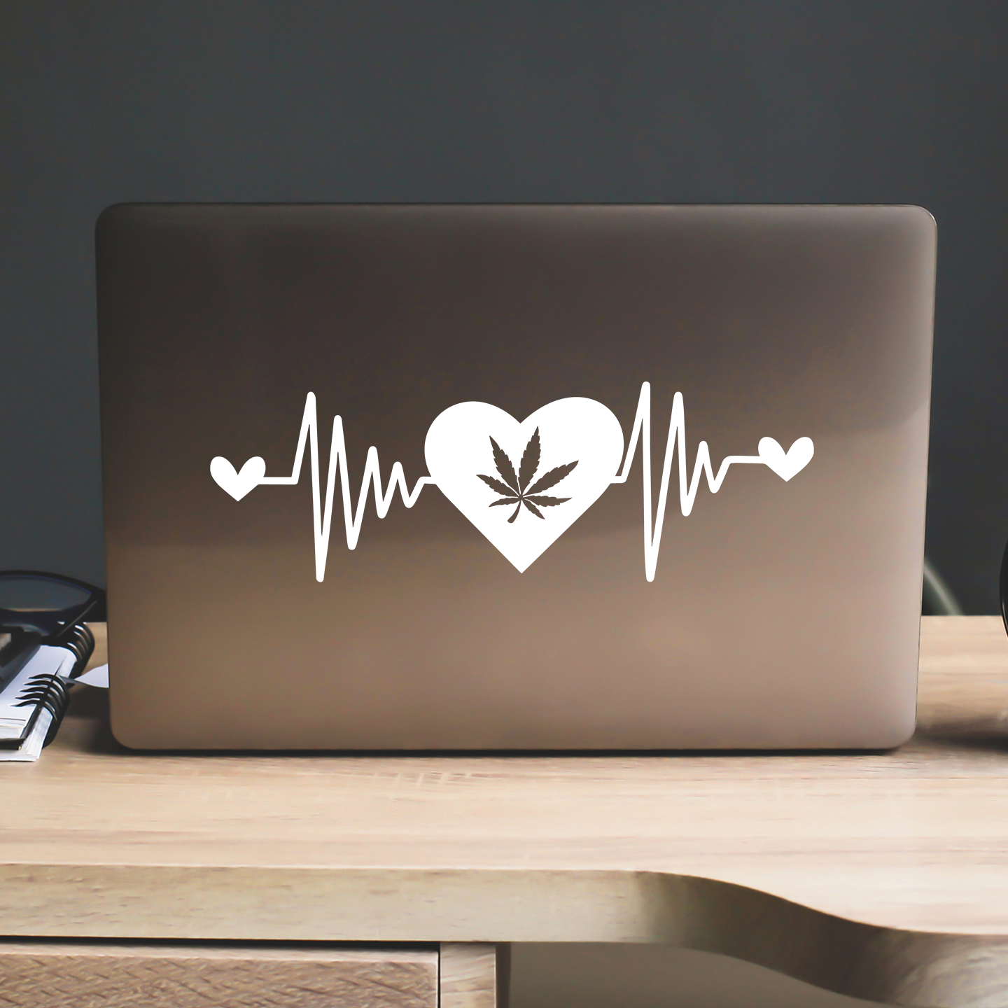 Weed Heartbeat Sticker