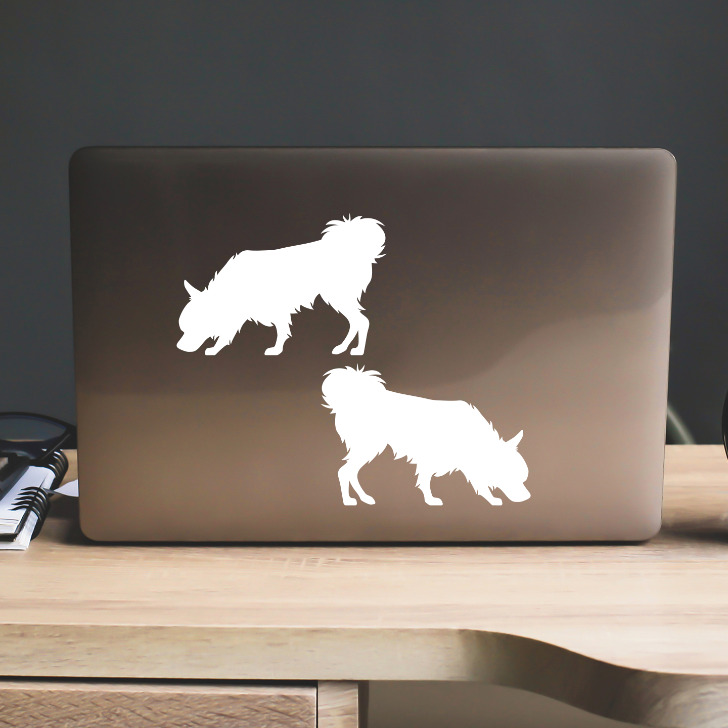 Chihuahua Sniffing Silhouette Stickers