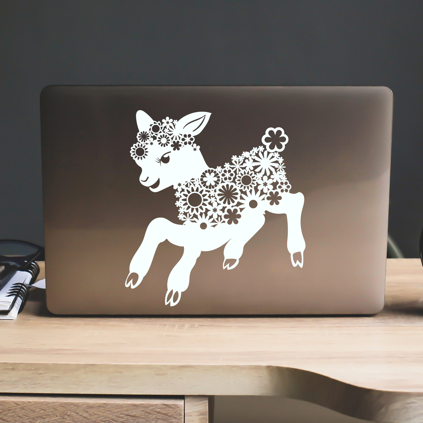 Floral Lamb Sticker