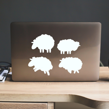 Sheep Silhouette Stickers