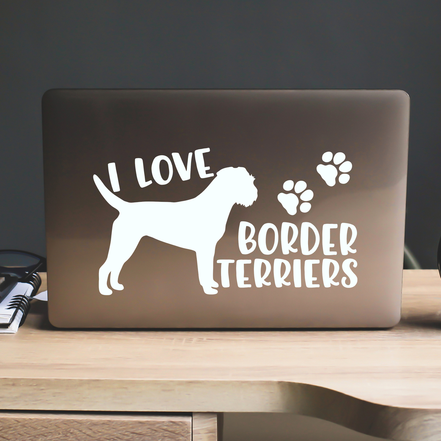 I Love Border Terriers Sticker