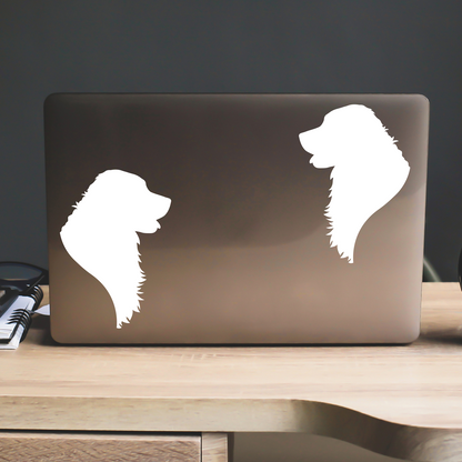 Bernese Mountain Dog Portrait Silhouette Stickers