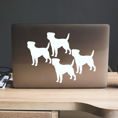 Border Terrier Silhouette Stickers
