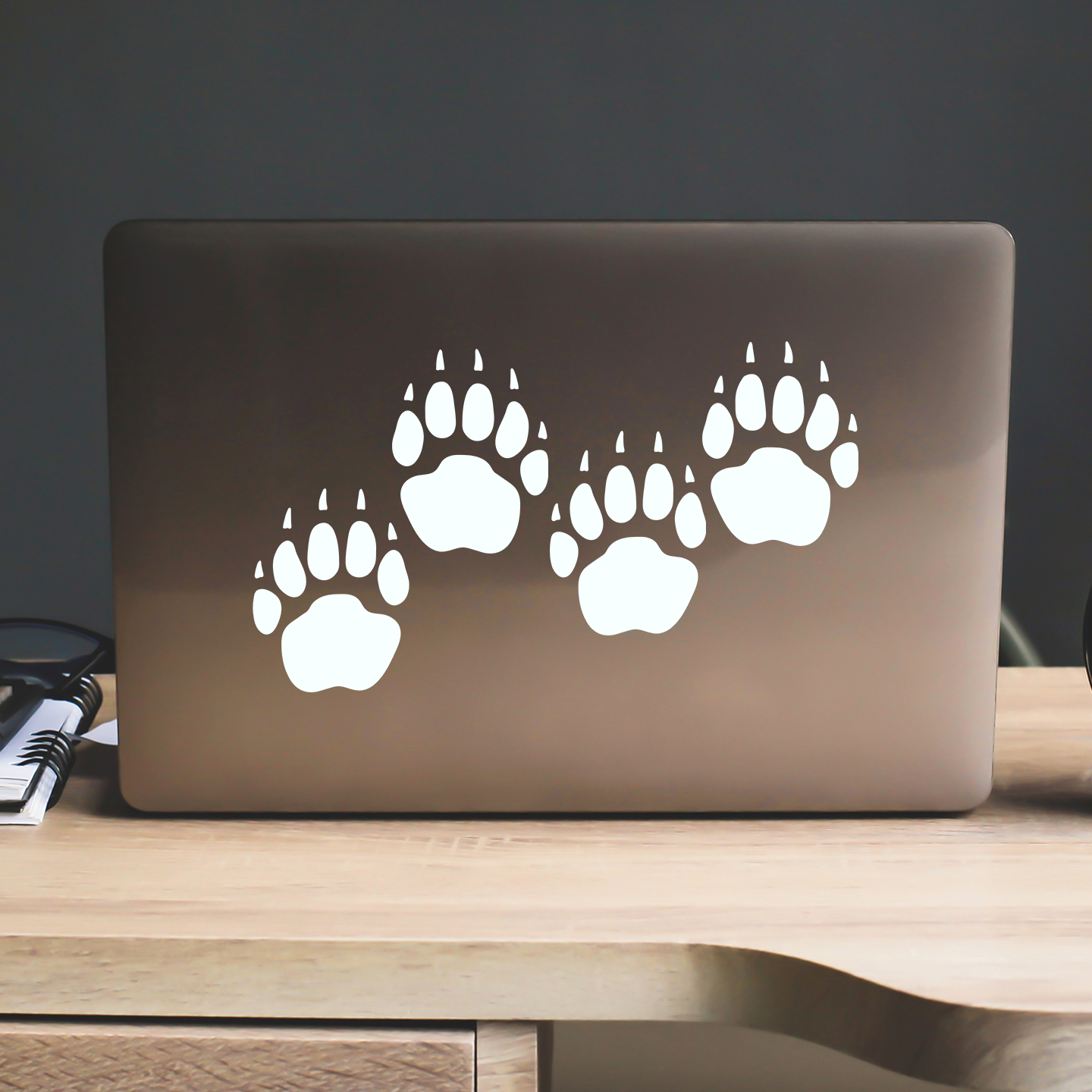 Badger Paw Print Stickers