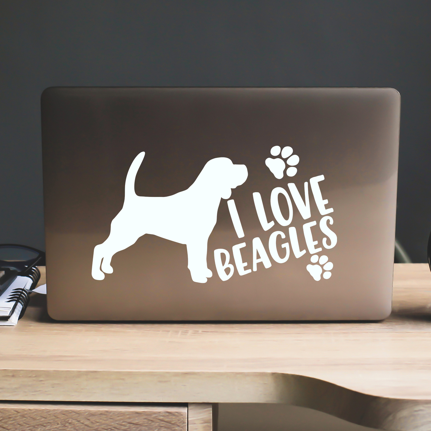 I Love Beagles Sticker