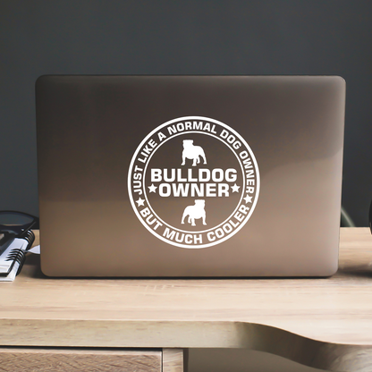 Bulldog Owner Sticker