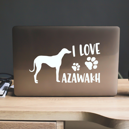 I Love Azawakh Sticker