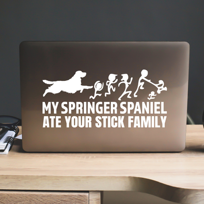 My Springer Spaniel Ate Your Stick Family Sticker