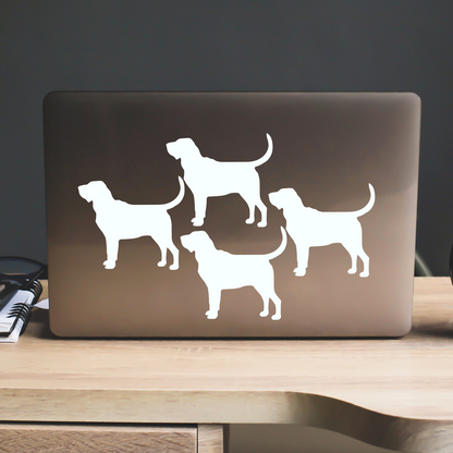 Bloodhound Silhouette Stickers