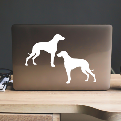 Weimaraner Silhouette Stickers