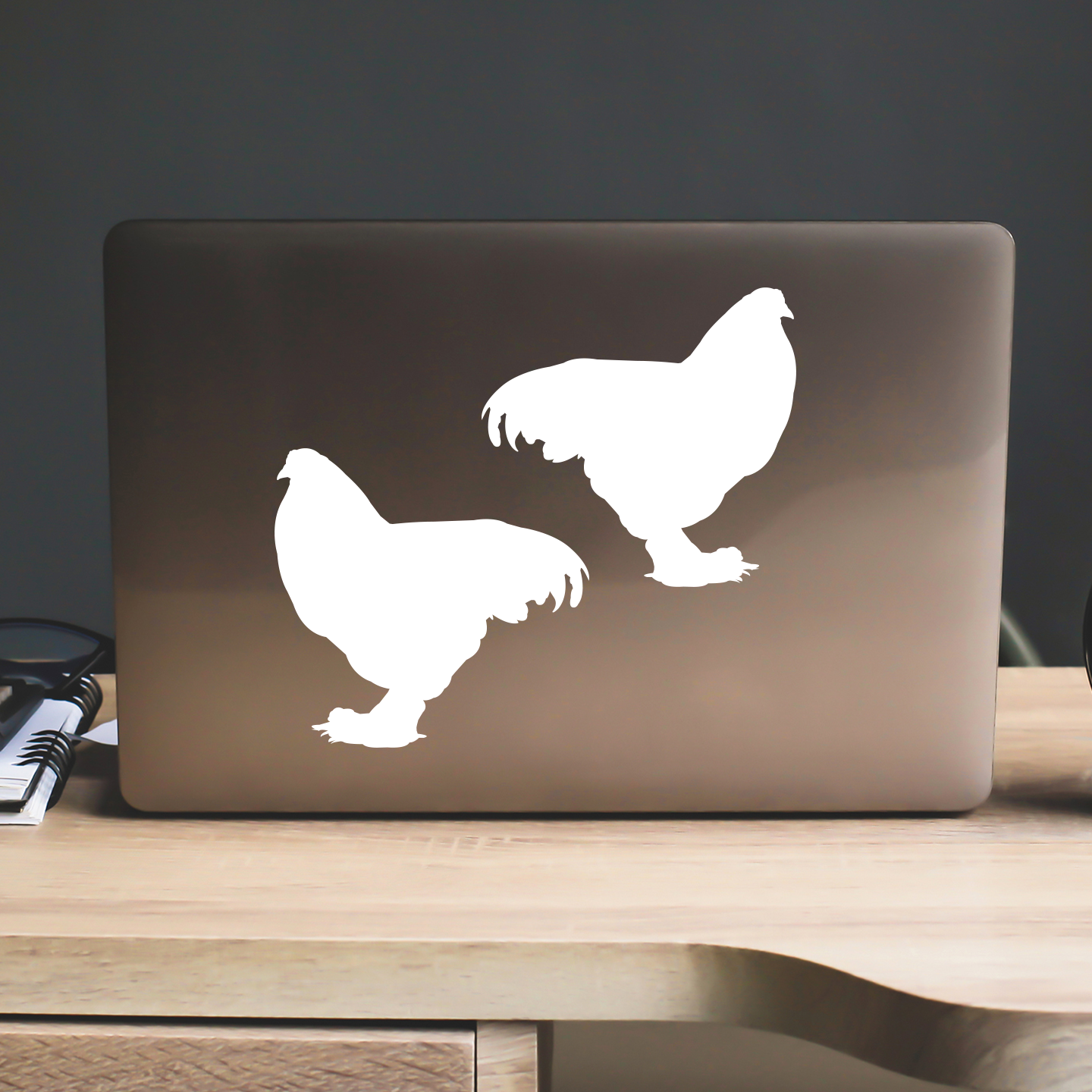 Brahma Chicken Silhouette Stickers