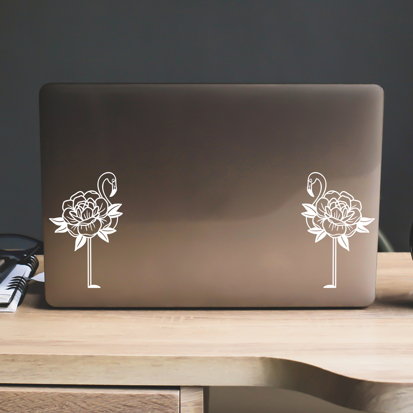 Floral Flamingo Stickers