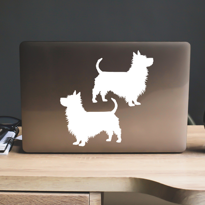 Australian Terrier Silhouette Stickers