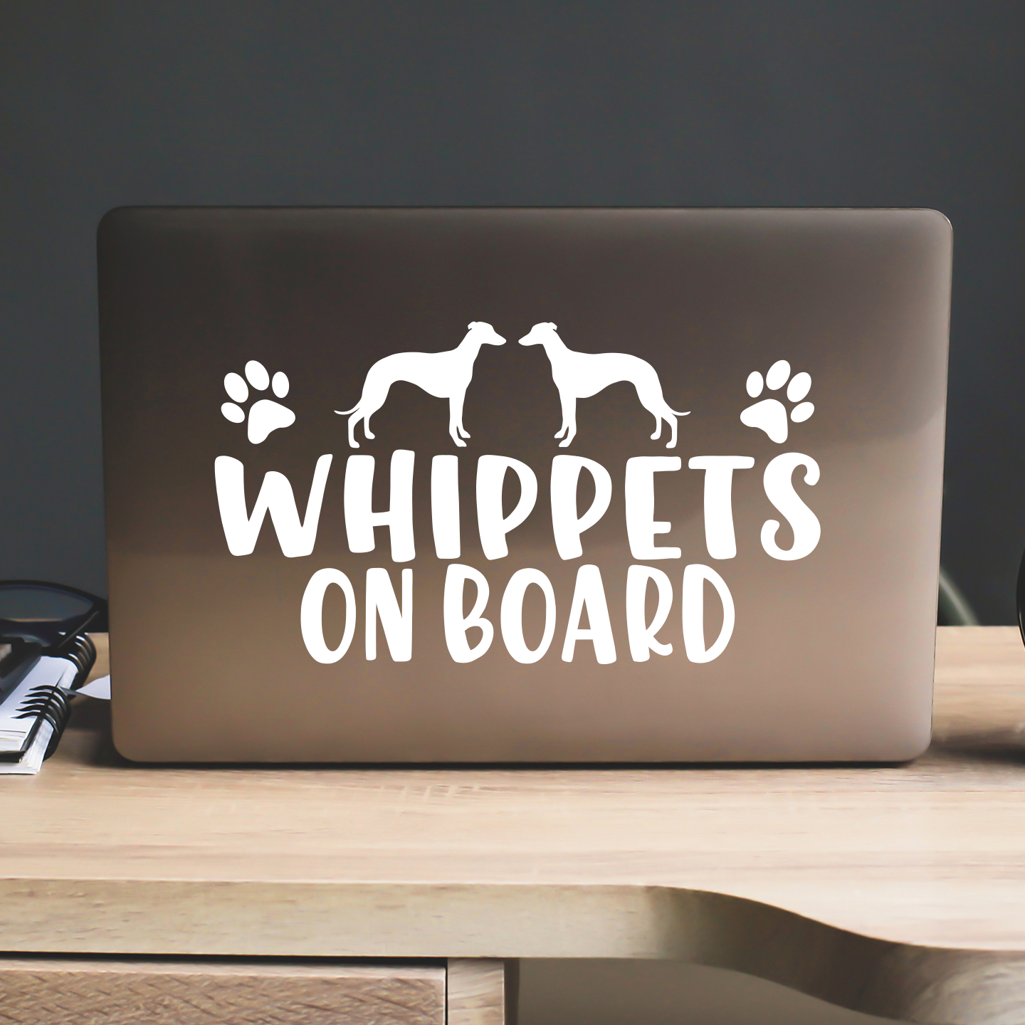 Whippets On Board Sticker