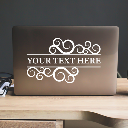 Business Signage Custom Flourish Logo Sticker