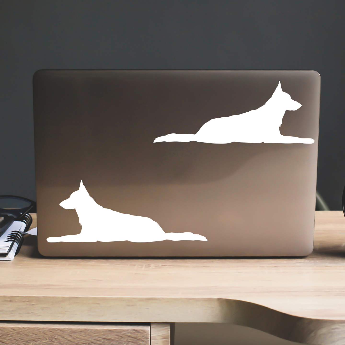 German Shepherd Silhouette Stickers