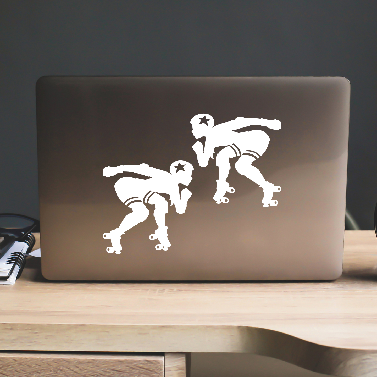 Roller Derby Girl Stickers