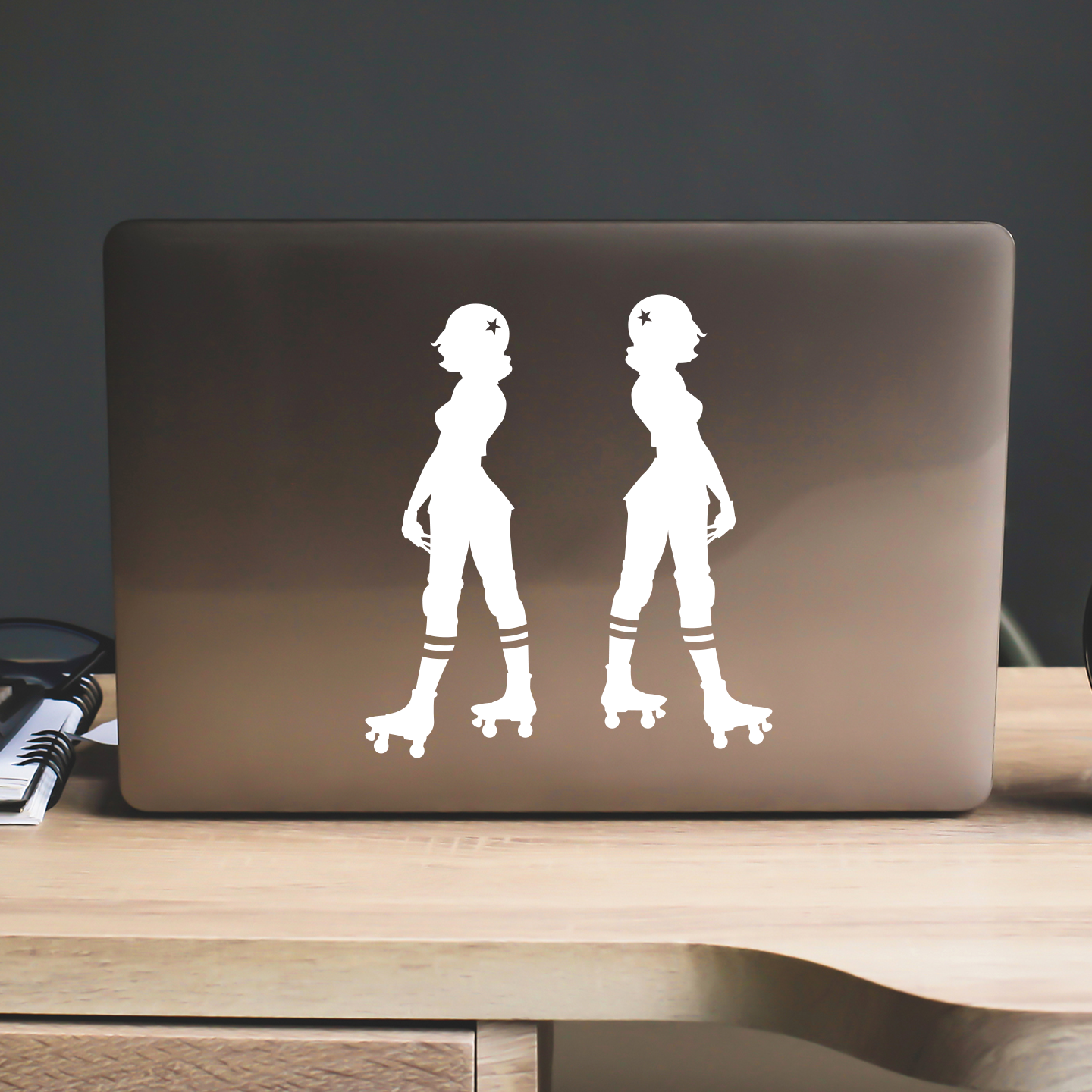 Roller Derby Girl Stickers