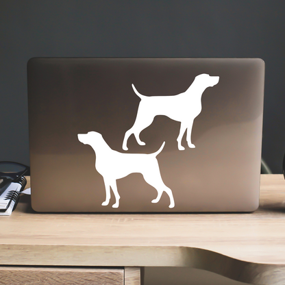 Weimaraner Silhouette Stickers