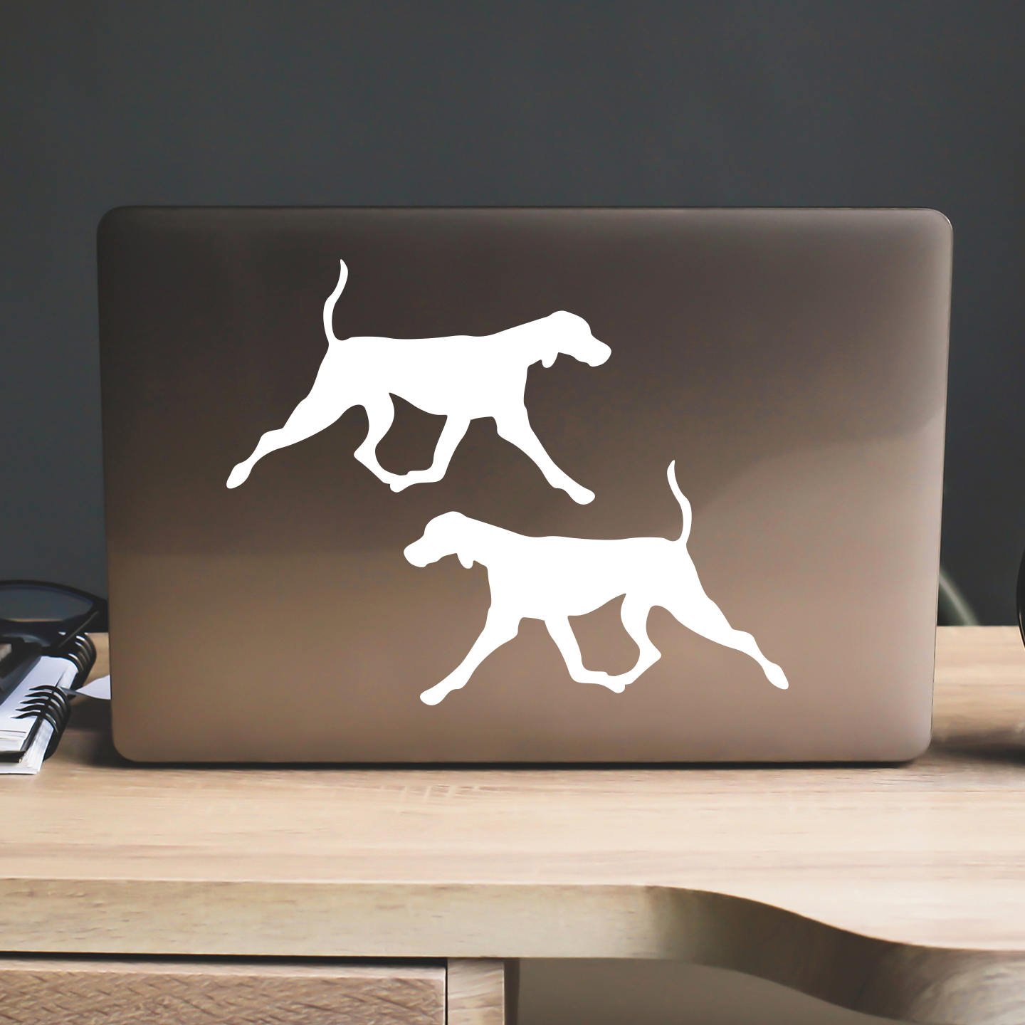 Weimaraner Silhouette Stickers