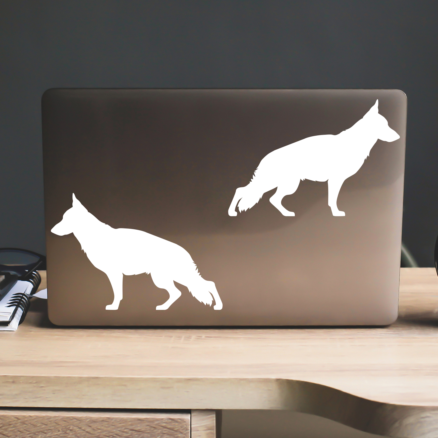 German Shepherd Silhouette Stickers