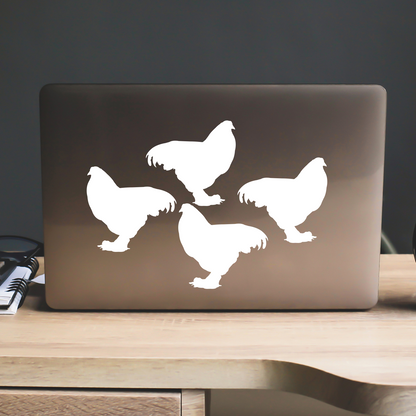 Brahma Chicken Silhouette Stickers