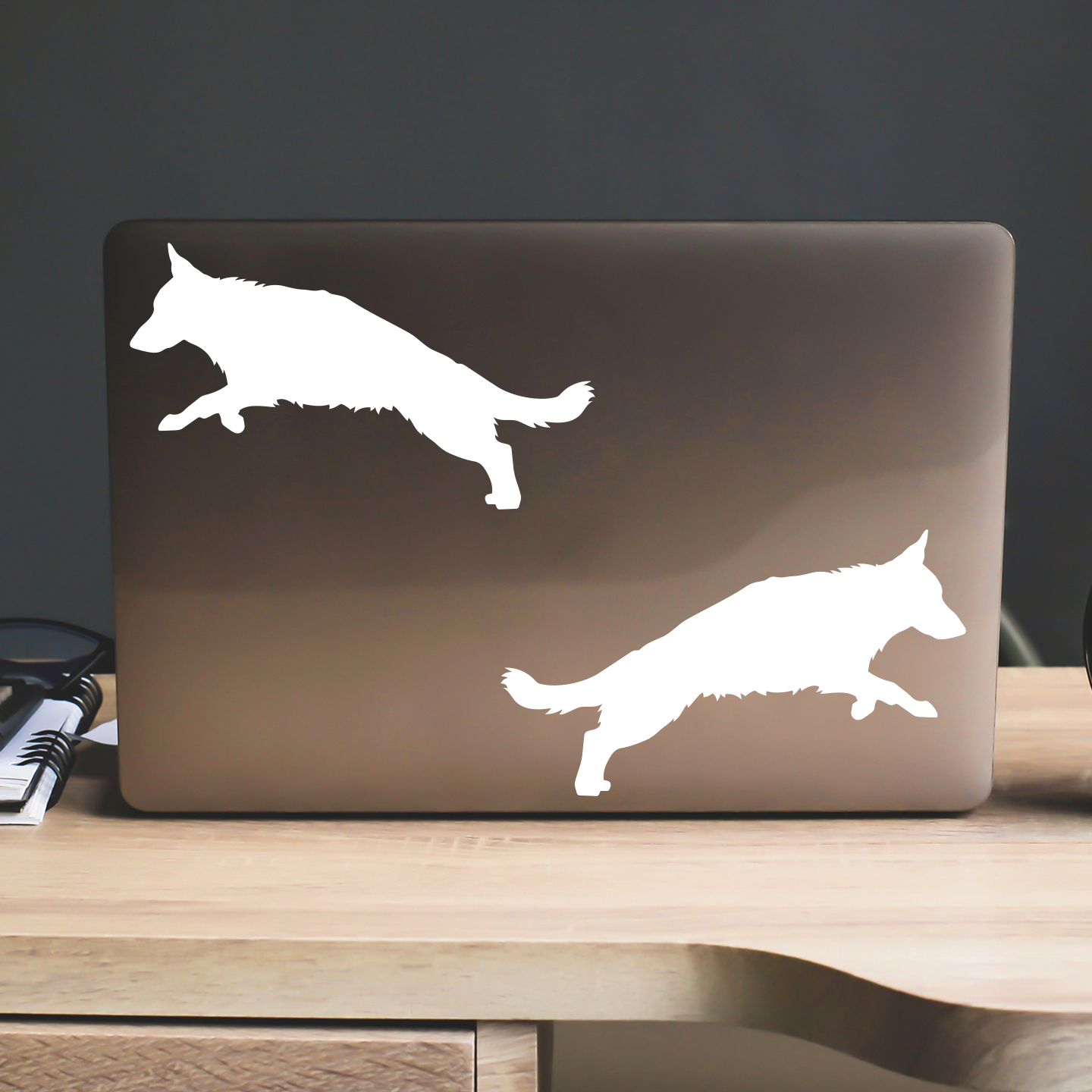 German Shepherd Silhouette Stickers