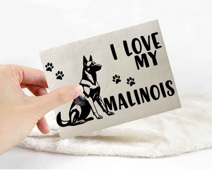 I Love My Belgian Malinois Sticker