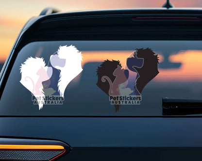 Maltese Silhouette Stickers