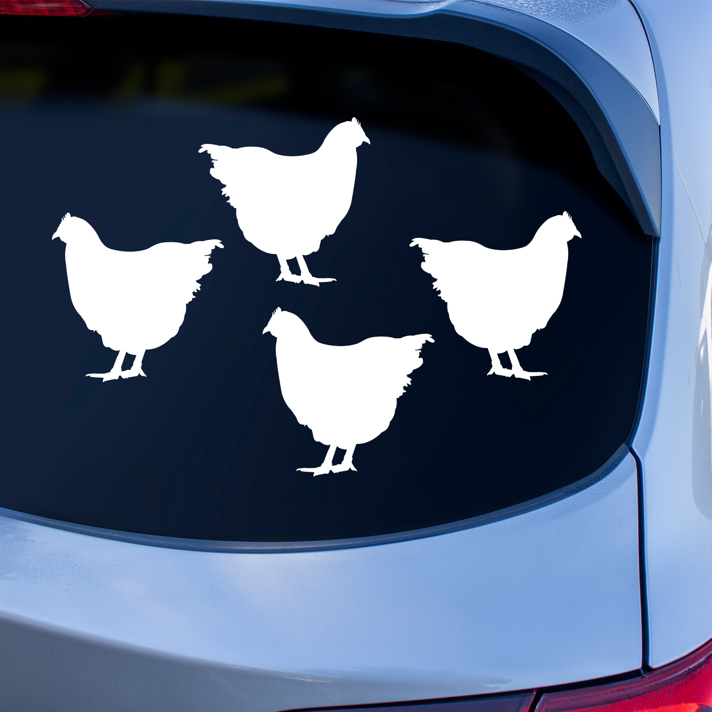 Orpington Chicken Silhouette Stickers