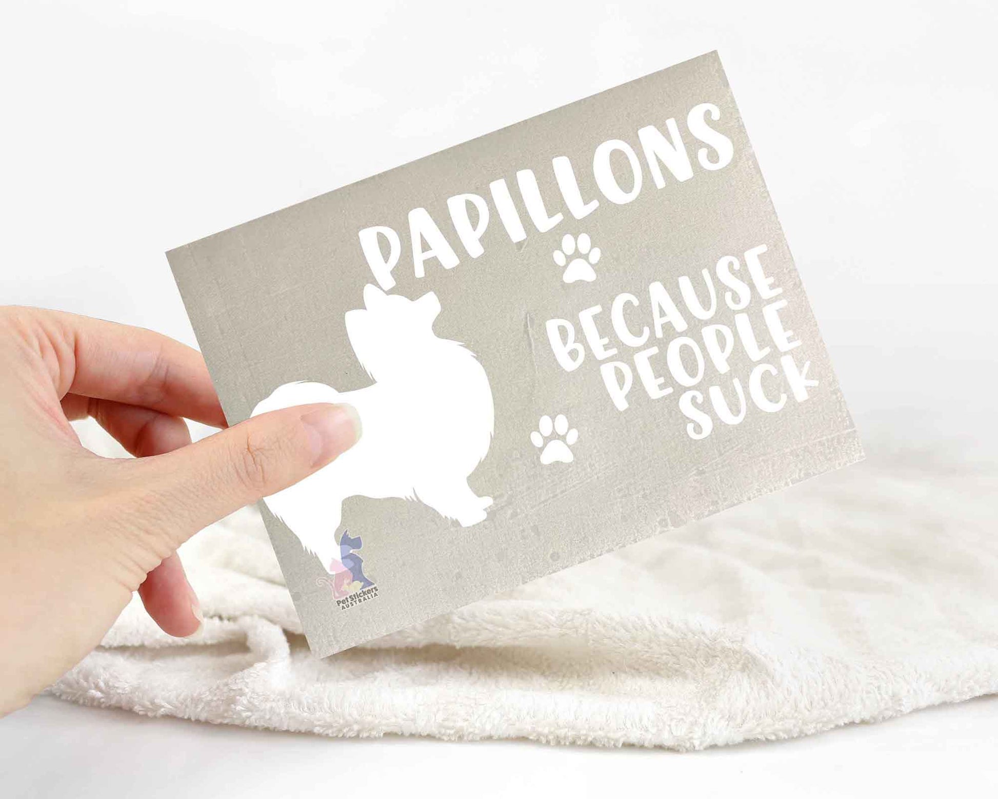 Papillons Because People Suck™ Sticker