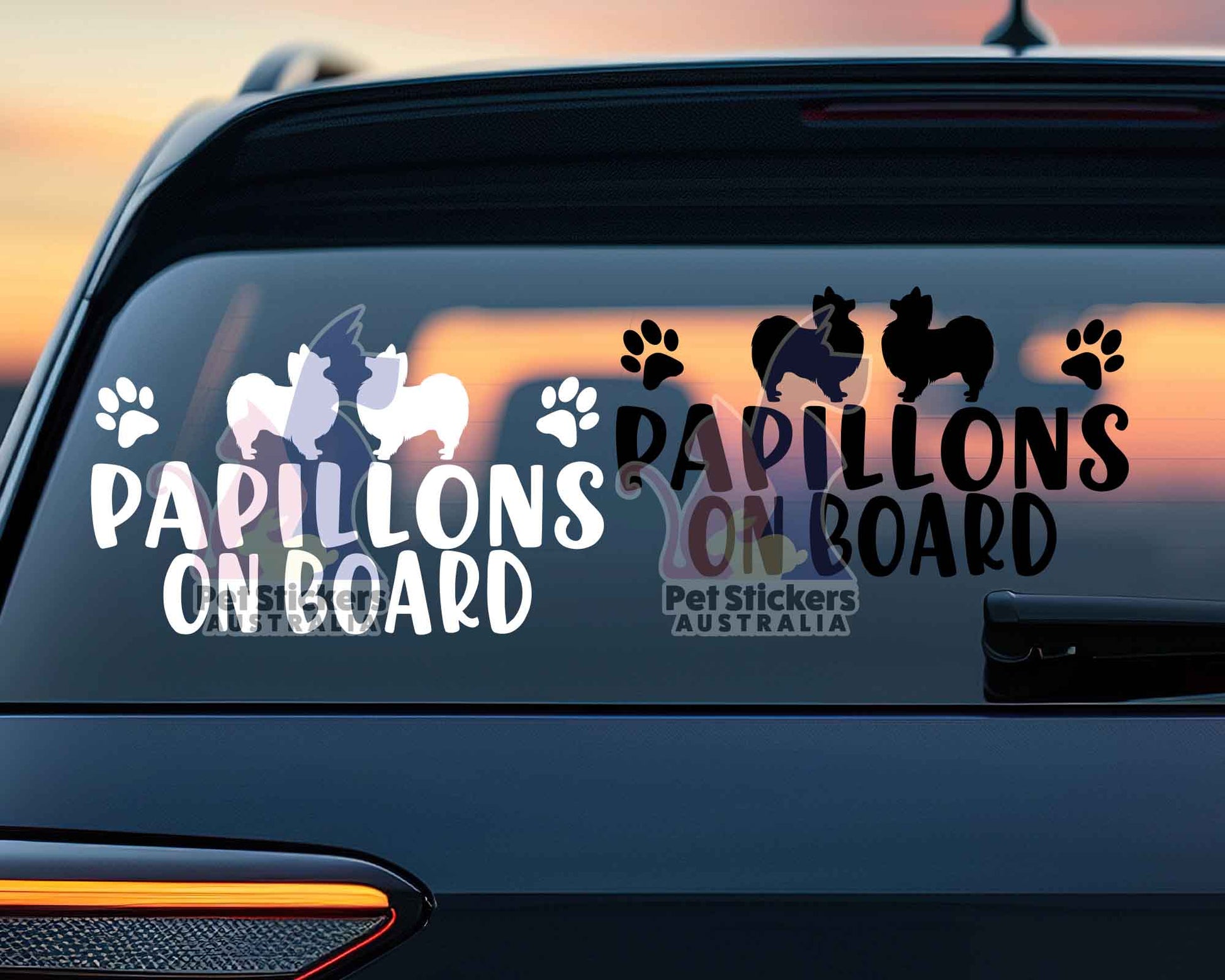 Papillons On Board Sticker