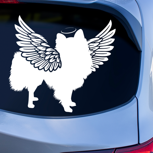 Pomeranian With Wings Sticker