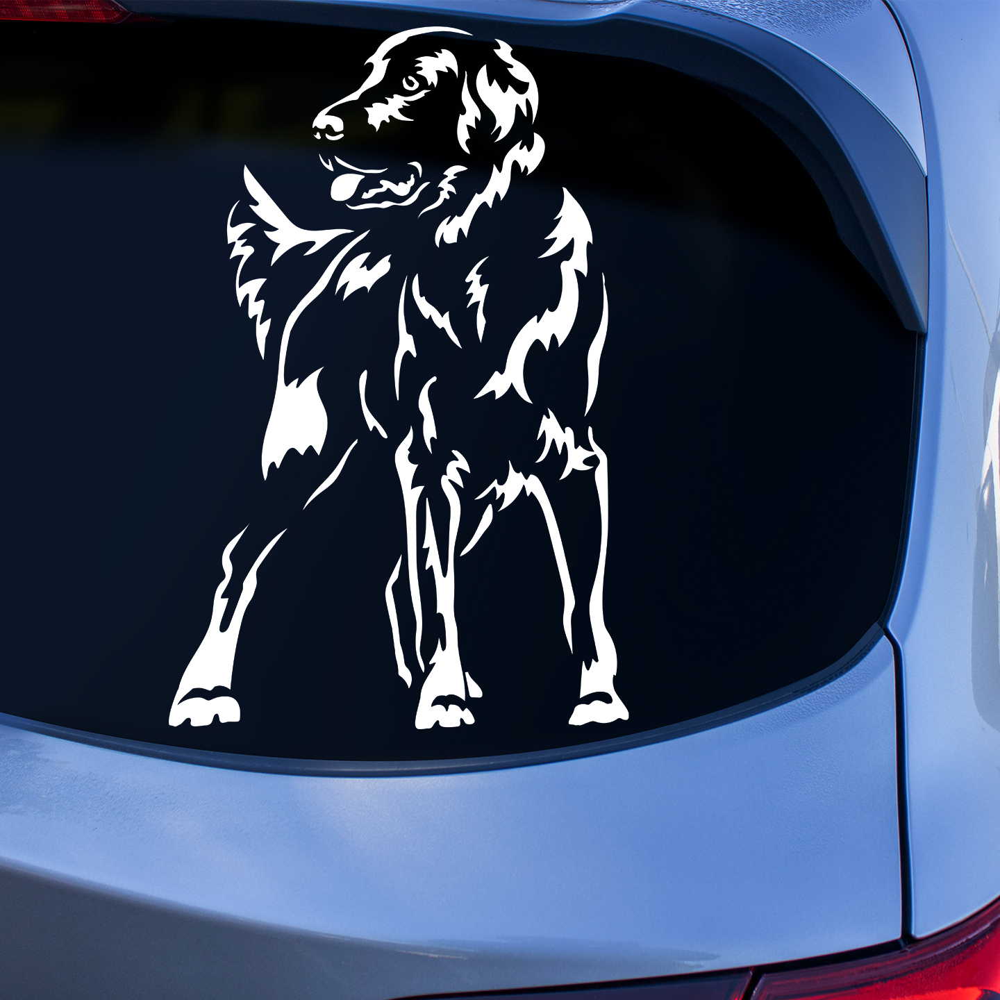 Flat Coated Retriever Sticker | Dog Stickers For Cars Australia – Pet ...