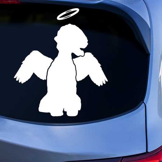 Bedlington Terrier With Angel Wings Sticker