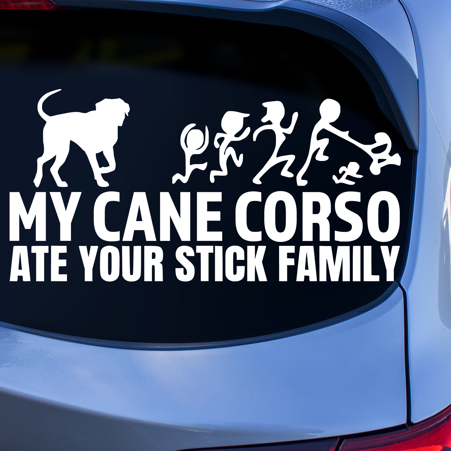 My Cane Corso Ate Your Stick Family Sticker