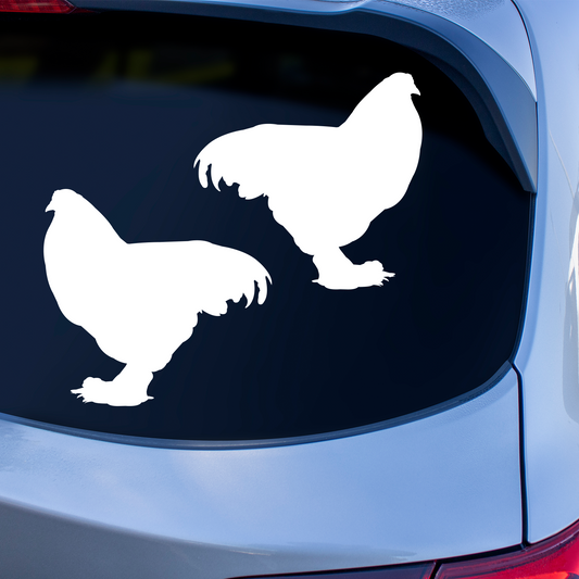 Brahma Chicken Silhouette Stickers