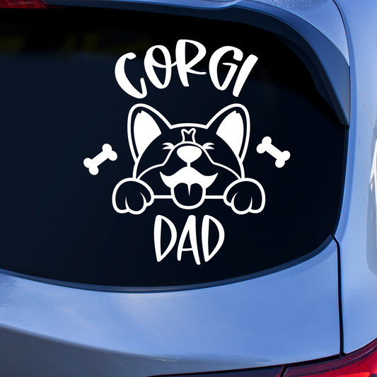 Corgi Dad Sticker