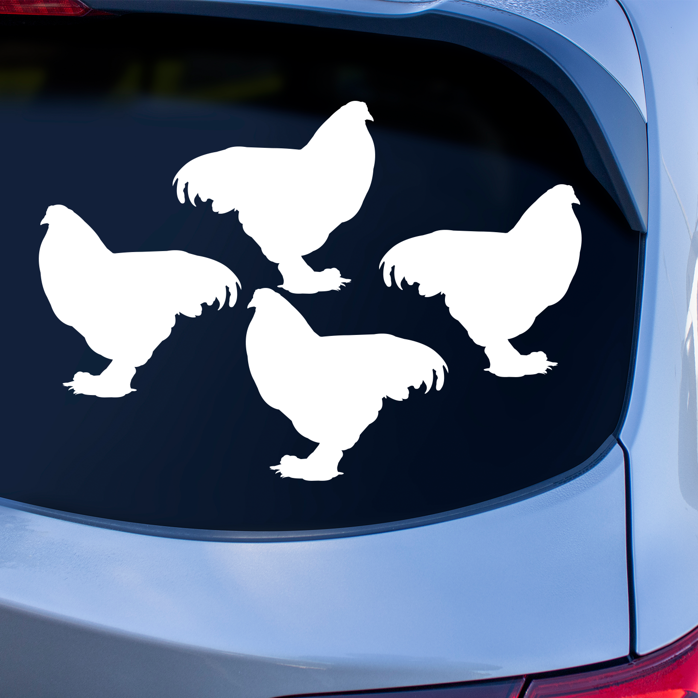 Brahma Chicken Silhouette Stickers